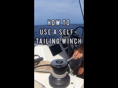 How to Use a Self-Tailing Winch #shorts #boat