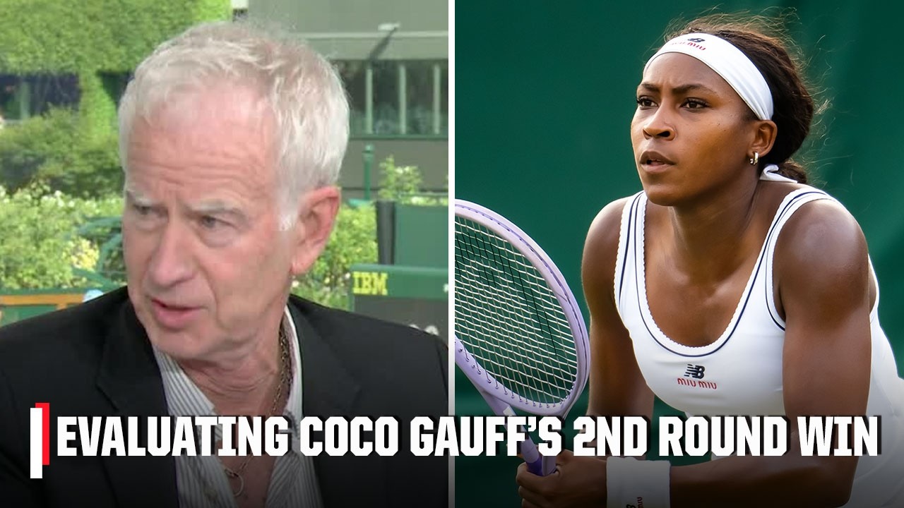 John McEnroe evaluates what gave Coco Gauff the win in the second round 👏 | 2026 Wimbledon