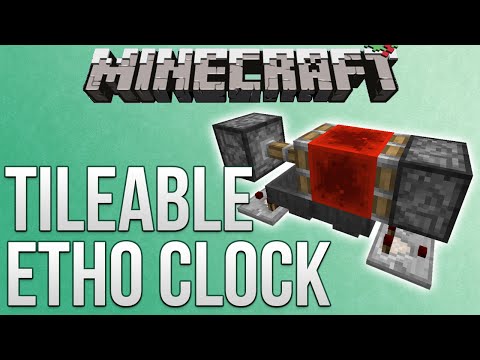 Minecraft: Tileable Etho Hopper Clock Tutorial (Redstone Advent Calendar)
