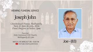 Funeral Service | Joseph John | 16-07-2026