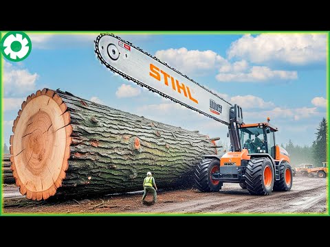 Extreme Dangerous Fastest Big Chainsaw Cutting Tree Machines | Biggest Heavy Machinery Machines #26