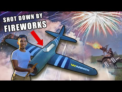 GIANT AIRPLANE vs FIREWORKS!