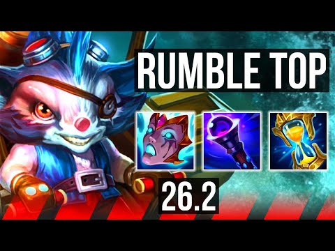 RUMBLE vs URGOT (TOP) | 47K damage | KR Master | 26.2