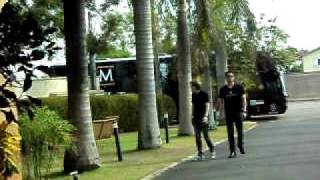 Michel Teló e Sérgio Moraes na cidade de Salto/SP