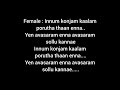Innum Konjam Neram Karoke Song Maaryan