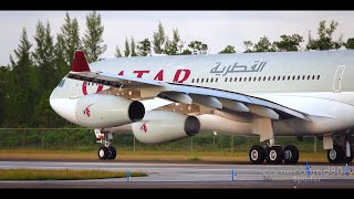 Bahamas Plane Spotting QATAR Amiri Flight Airbus A340-300 | A7-AAH | July 2023