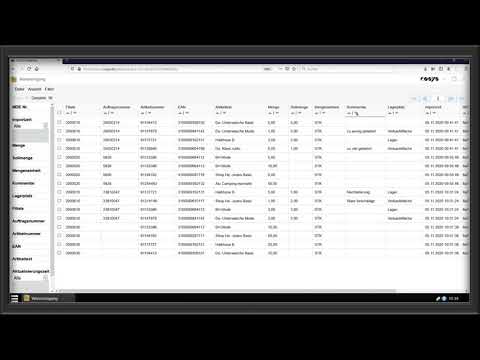 Wareneingangskontrolle überwachen im COSYS WebDesk | COSYS POS Non Food Demo