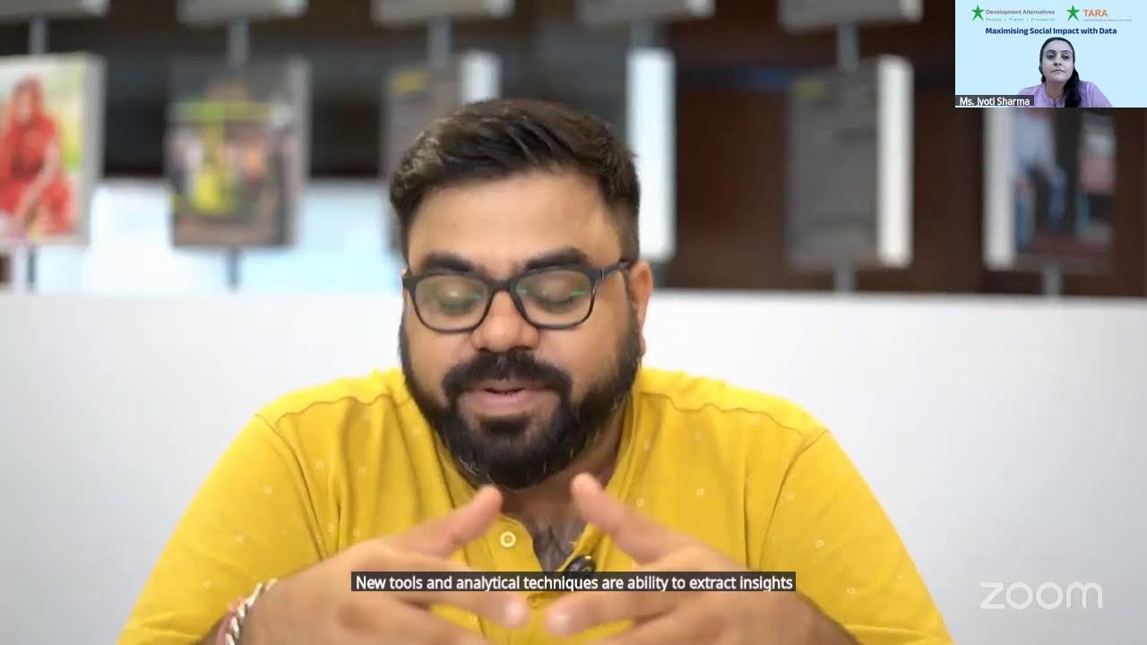 Webinar on maximising social impact with data with Dr. Avik Sarkar