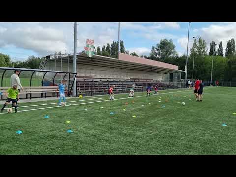 een van de zomertraining van SV DRL JO9-1.