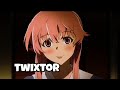 TWIXTOR Yuno Gasai Mirai Nikki Yuno Amvxot