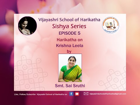 Vijayashri Sishya Series - Episode 5 - 'Krishna Leela - Krishna Jananam'  by Smt. Sai Shruthi