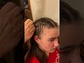 Two Dutch Braids Into Low Bun