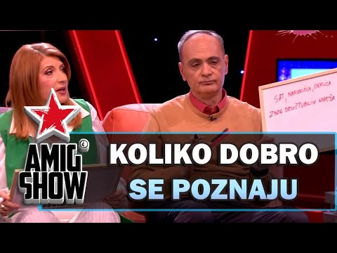 Koliko dobro se poznaju - Aca Ilić i Biljana Jeftić (Ami G Show S16)