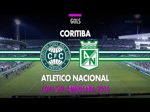 Gols - Coritiba 1 x 1 Atletico Nacional-COL - Copa Sul-Americana - 19/10/2016