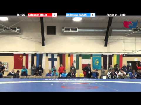 125 KG QF - Santender Malik (IND) vs Radoslaw Baran (POL)