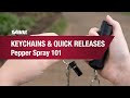 Pepper Spray 101 Keychain and Quick Release Key Ring Pepper Sprays