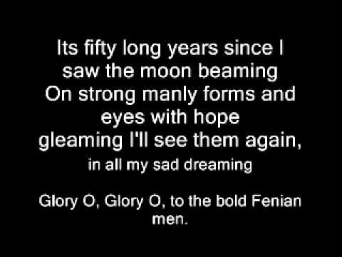 Clancy Brothers - Down by the Glenside (Bold Fenian Men) - Lyrics