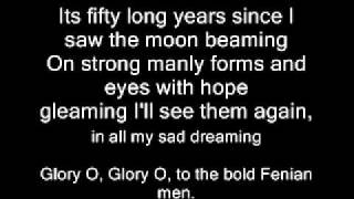 Clancy Brothers - Down by the Glenside (Bold Fenian Men) - Lyrics