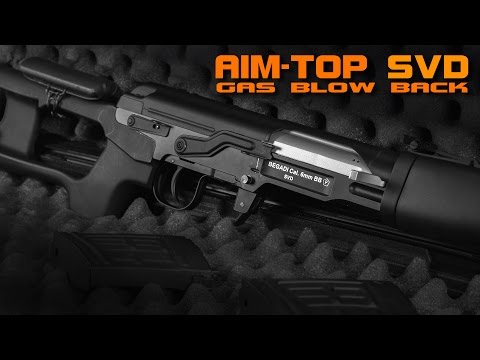 [Review] Aim-Top SVD (Dragunov) GBB 6mm Airsoft German/Deutsch - 4K UHD