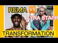 The transformation Rema and with Ayra starr when they were a kid and now