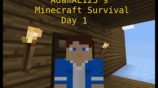 AdamAL123&#39;s Minecraft Survival Day 1: Villages, Rob and LAG!