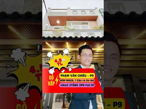  Bán nhà hẻm xe hơi đường Phạm Văn Chiêu phường 9 quận gò Vấp.40m2 Full nội thất