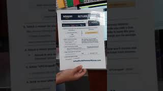 Amazon returns QR code - Drop off your Amazon package at our location hassle free.