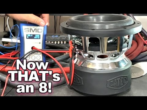 This 8" Hits HARD! Gately Audio Relentless Subwoofer Crazy Excursion in a Clear Acrylic Ported Box