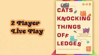 Cats Knocking Things of Ledges Board Game  2 Player Live Play
