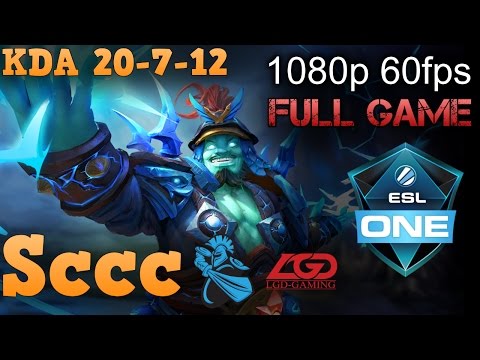 Sccc plays Storm Spirit LGD-GAMING vs Newbee ESL One Genting 2017. Full game.
