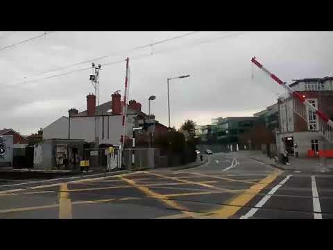 Level Crossing Serpentine Avenue, Ballsbridge in Dublin. 30.10.2017.