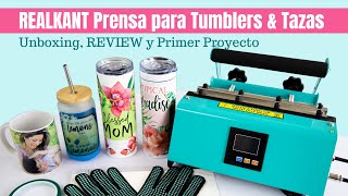 Como Sublimar Skinny Tumblers con Prensa para Tumblers REALKANT | Unboxing, Review y Tutorial