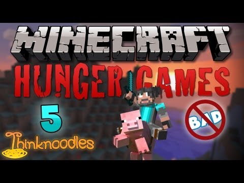 Minecraft: Hunger Games w/Thinknoodles - Game 5: Think Is Not Bad