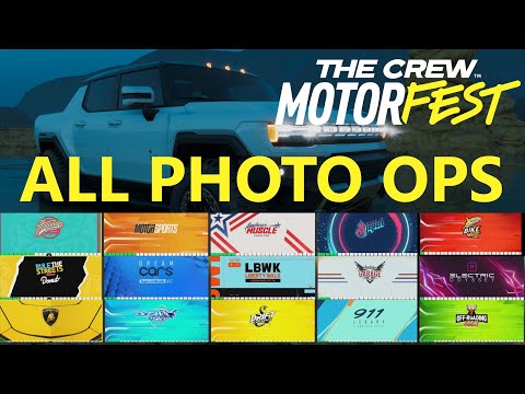 The Crew Motorfest: All Photo Ops (15 playlists, Timeline in description)