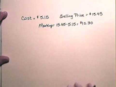 Markup on Selling Price - www.atcmathprof.com