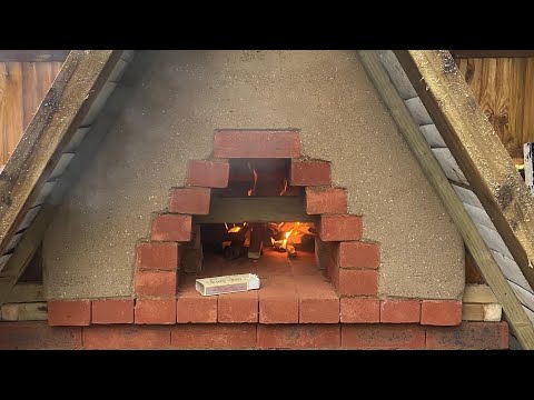 Піч для піци з трамбованої землі на хемпкрітовій основі: покрокове відео