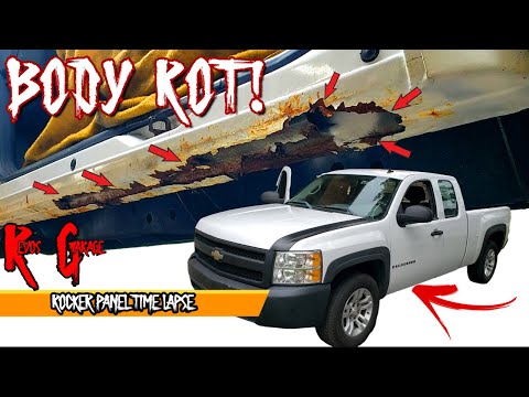 2007-2013 Chevy Truck, Rust repair, Rotted Rocker Panel Replacement, Time Lapse, RG