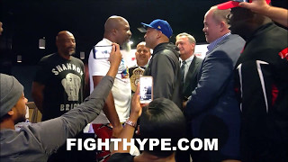 SHANNON BRIGGS HAS WORDS FOR FRES OQUENDO, WHO LAUGHS AT HIM DURING FACE OFF: &quot;WHAT YOU GONNA DO?&quot;