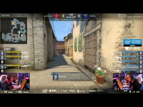 Faze - allu Awp ace vs Astralis @IEM KATOWICE 2017