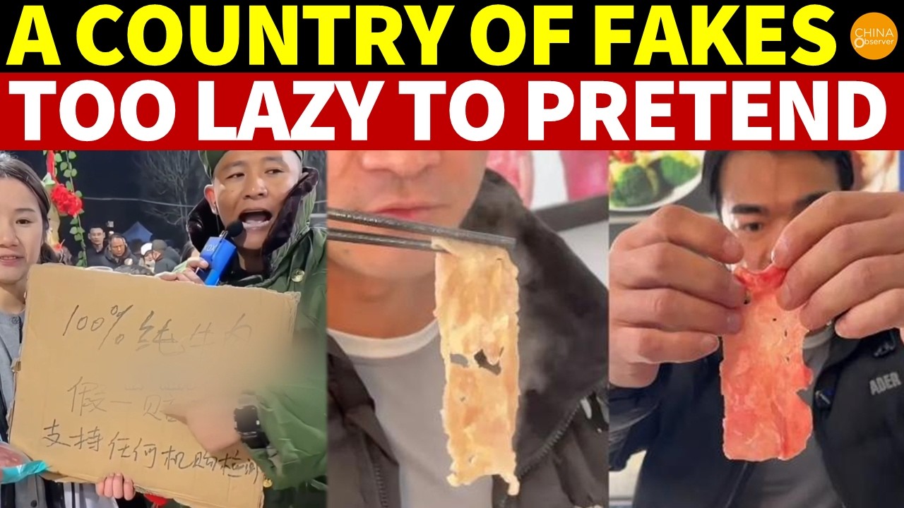 China’s Livestream Selling Flooded with Fakes! Influencer Promises 100% Pure Beef, But It’s All Fake