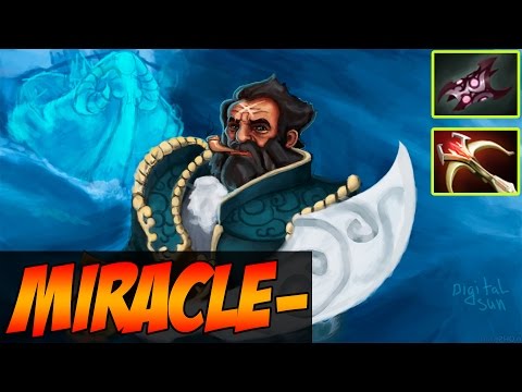 Miracle- Dota 2 - Kunkka with Armlet and Daedalus - Full Game