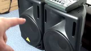 Video thumbnail for Behringer B215D, B215D Active Speaker & Behringer 1204FX  Mixer by intheblues