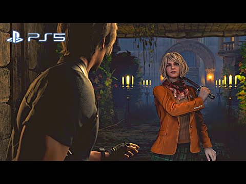 Infected Ashley Try to Kill Leon in Resident Evil 4 Remake