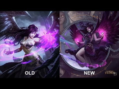 Morgana 2019 Rework NEW vs OLD Skins Comparison - League of Legends