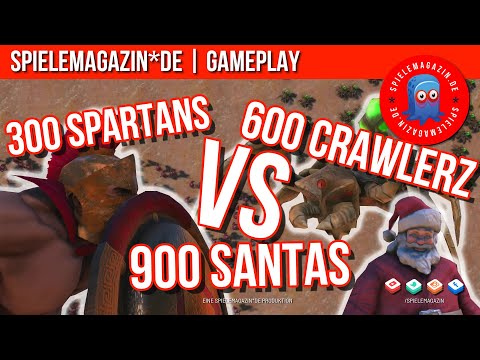 300 Spartans VS 600 Crawlerz VS 900 Santas | UEBS | Ultimate Epic Battle Simulator Gameplay
