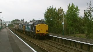 preview picture of video 'Flint 23.9.2014 - DRS 37609 37608 on Valley flasks - Class 37'