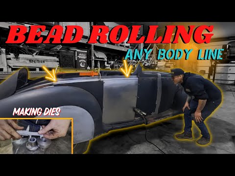 Bead Rolled Body Line With Home Made Dies 1939 Lincoln Zephyr 3w Conversion