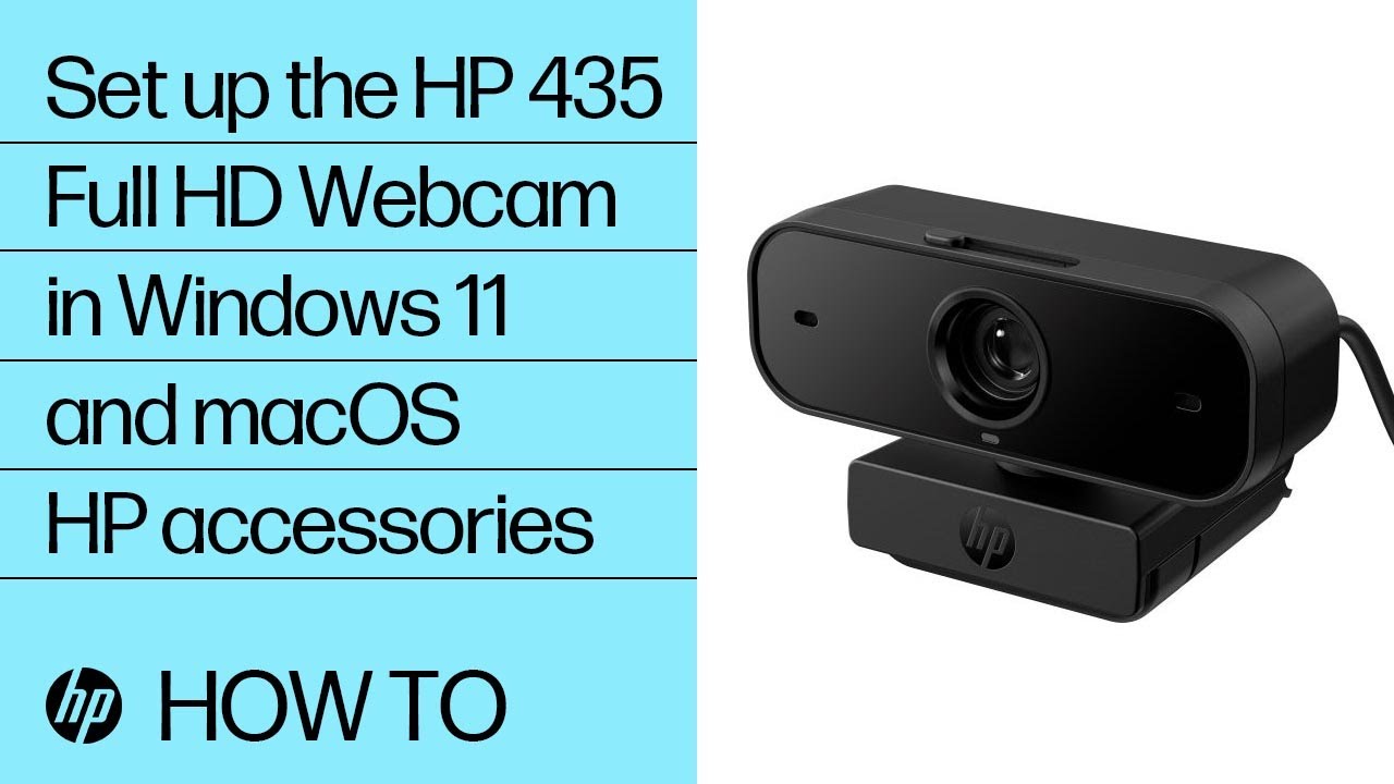 How to set up the HP 435 Full HD Webcam & Poly Lens software in Windows 11 & macOS | HP Support