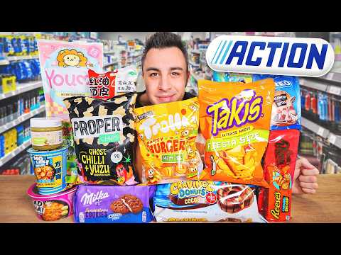 I'M TESTING ALL THE ACTION FOOD #3 (fast food, snacks, chips...)