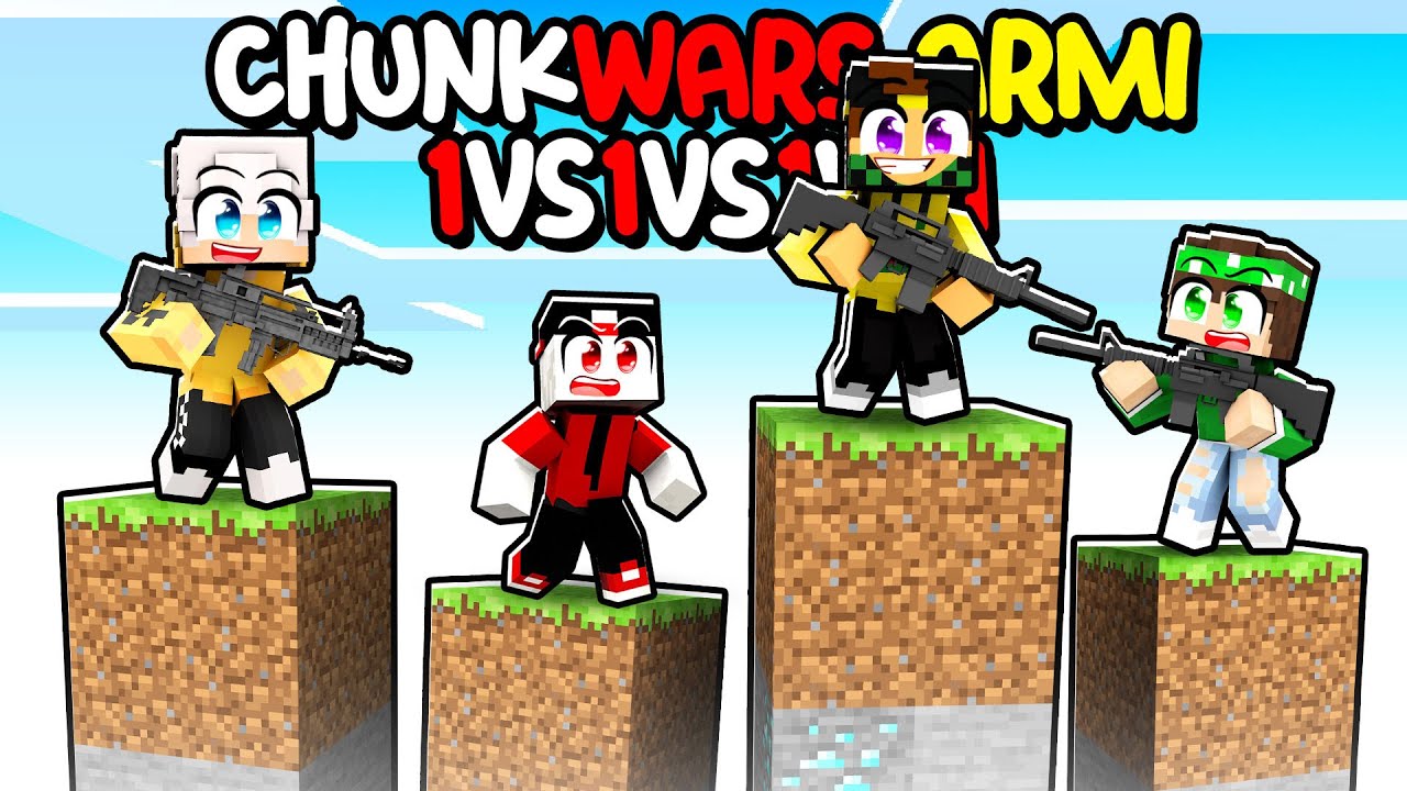 CHUNKWARS 1vs1vs1vs1 con LE ARMI - MARCY vs NICO vs ZEYXON vs LOCO - MINECRAFT ITA